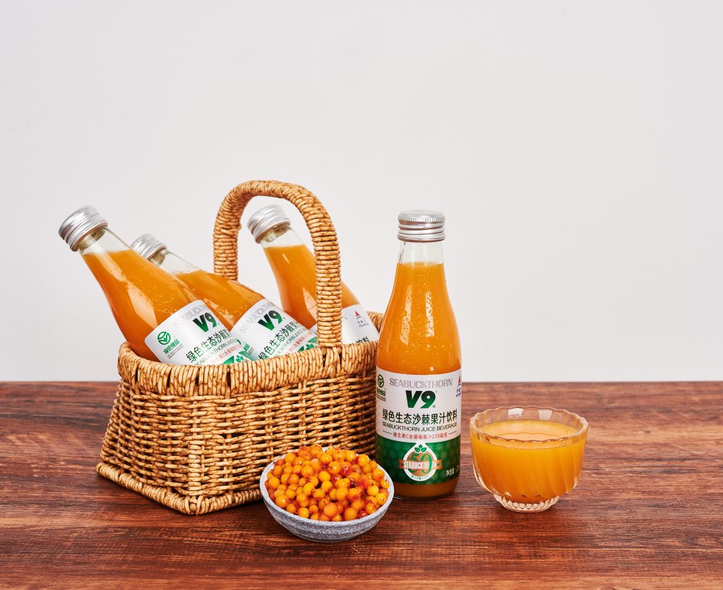 green eco seabuckthorn juice