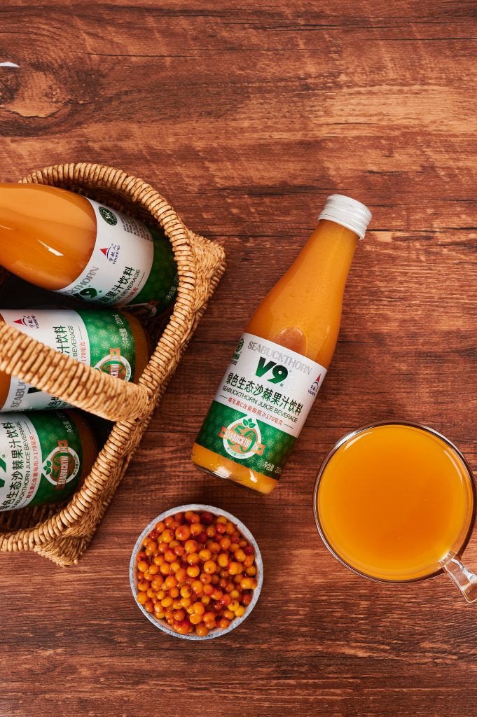 green eco seabuckthorn juice