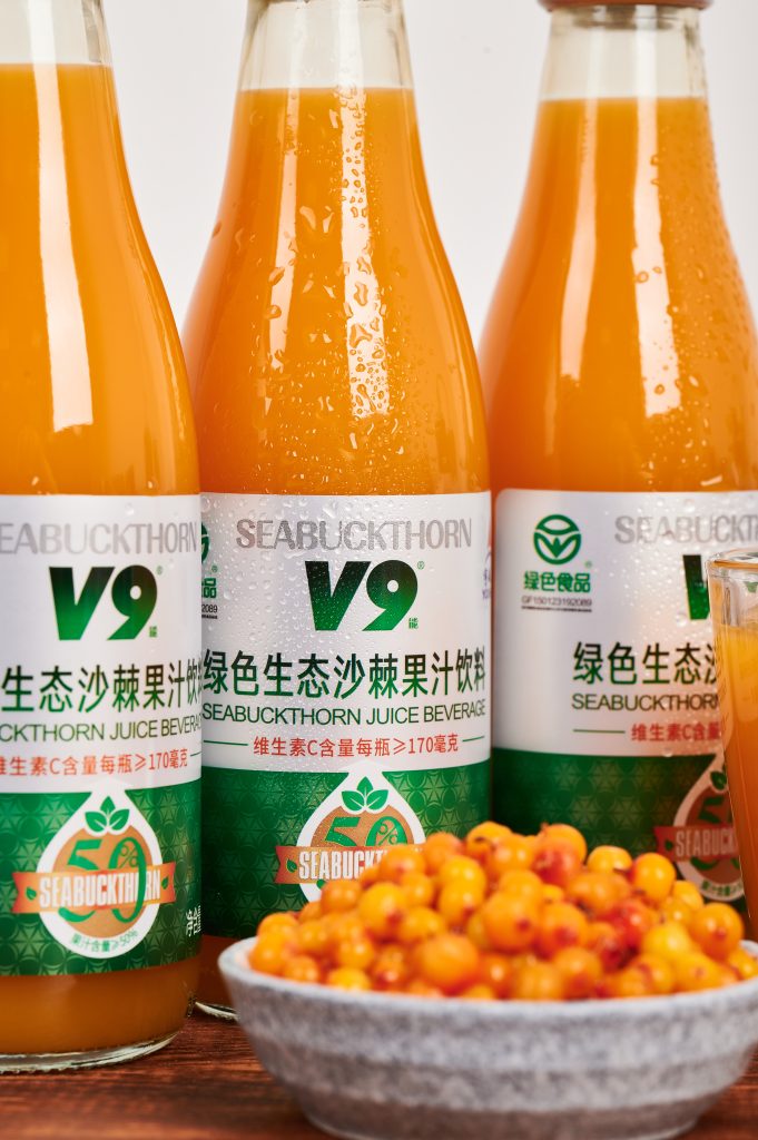 green eco seabuckthorn juice
