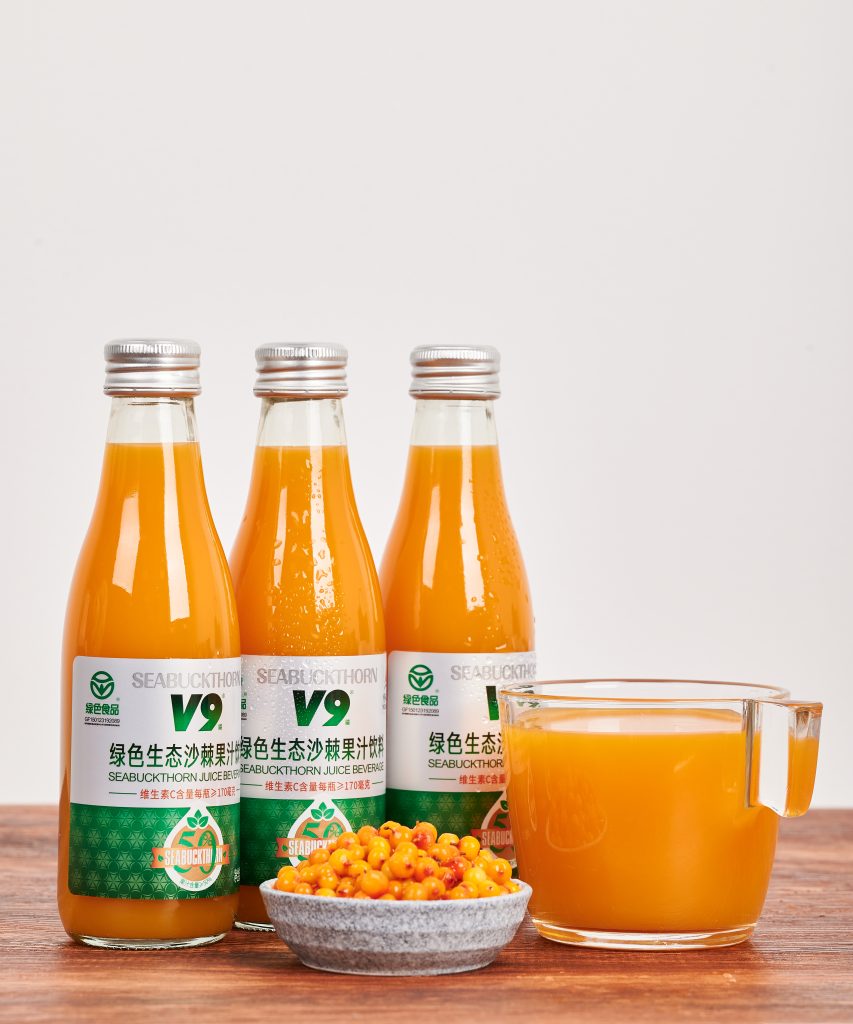 green eco seabuckthorn juice