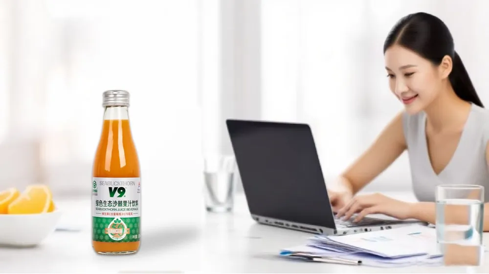 green eco seabuckthorn juice