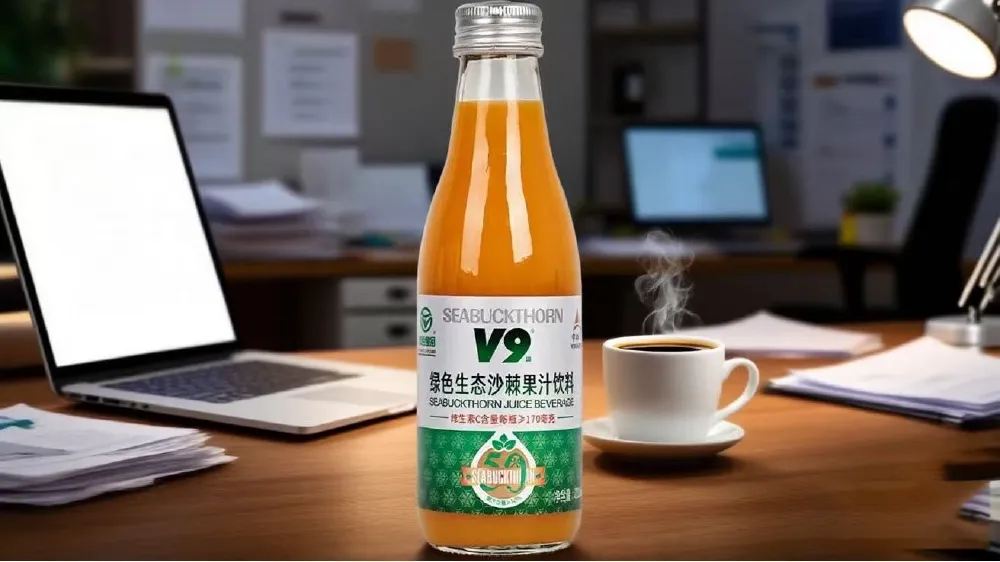 green eco seabuckthorn juice