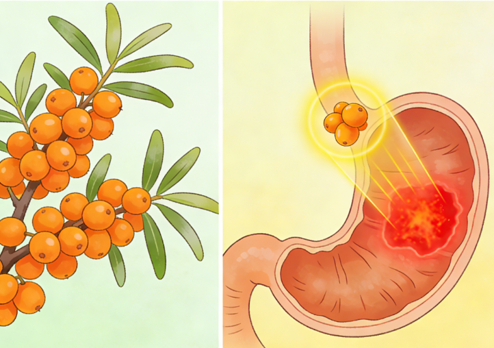 sea berry for stomach gastric ulcer protection