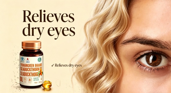 Sea buckthorn oil for dry eyes